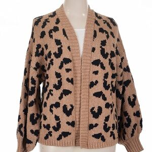 Abercrombie & Fitch animal print Cardigan XL